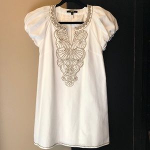 White beaded dress